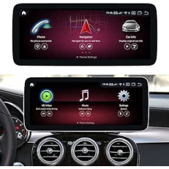 Koason 1920HD 12,3 collu Android ekrāna monitora displeja jauninājums Autoradium multivides atskaņotājs GPS navigācija CarPlay Mercedes Benz C GLC C200 C300 C350 C63 (AMG) 2014-2018 W205 NTG5