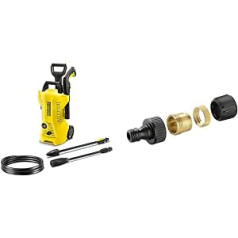 Kärcher K 2 Power Control High Pressure Washer: Clever App Support - The Practical Solution for Everyday Dirt & 2.645-010.0 Tap Connector (Suitable for Indoor Fittings)