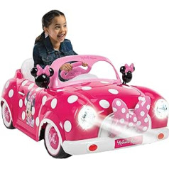 Huffy 17611W Minnie Mouse Electric Ride On Car, rozā, viens izmērs