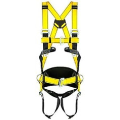 PONSA. EN361 Fall Protection 4 Point Full Body Harness EN 358 Belt with 2 Side Points for Positioning 031289001001