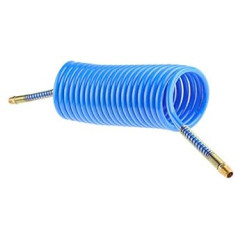 RS PRO N6C PA Spiralschlauch Blau ar R1/4 Anschluss, Innen-Ø 7,5 mm x 3,6 m, 18 bar