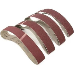 Schleifband, Schleifbandset, 10 Stück 686 x 50 mm Schleifbänder, Körnung 40–1000, Aluminiumoxid-Schleifmaschine, Schleifbänder, Poliermaschine, Schleifwerkzeuge for Schleifen, Schärfen (Größe: 10 Stü: