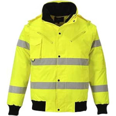 Portwest 3-in-1 Warnschutz-Pilotjacke, Größe: M, krāsa: Gelb, C467YERM