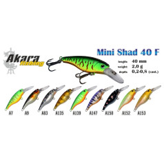 Vobleris AKARA «Mini Shad» 40 SP