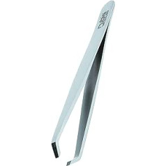 Rubis Crab Tweezers Offset - Eyebrow Tweezers for Eyebrow Plucking Angled Straight Tip