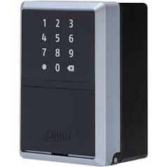 ABUS Smart Key Box KEYGARAGE™ One — vadāms, izmantojot lietotni ar viedtālruni vai numura kodu — atslēgu skapis 20 atslēgām — ideāli piemērots arī brīvdienu mājām – modelis 787 montāžai pie sienas, melns