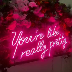 Ar USB darbināmas lielas neona izkārtnes sienu dekorēšanai kāzu dzimšanas dienā vecpuišu ballīte dāvanu atmosfēra Neona reklāmas Biroja mākslas meiteņu istabas bāra salons (43 cm x 29 cm x 15 cm)