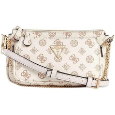 GUESS Noelle DBL Pouch Crossbody, vienkāršs (lrllightroselogo), N izmērs, gaiši rozā logotips