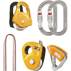 PETZL Unisex — pieaugušo palīdzības komplekts Glacier spraugas piederumi kāpšanai, daudzkrāsains, vienkāršs