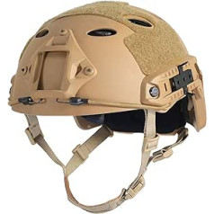 LOOGU Tactical Helmet Fast Airsoft Helmet Ops Core Protective Helmet with Pads and Side Rails Crash Helmet for Leisure Outdoor Paintball Combat Helmet Combat Helmet Top Helmet