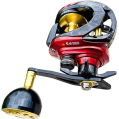 Angelrollen 8BB+1RB 6,4:1 ātrgaitas liela spēle Angelrollen Salzwasser Jigging Carbon Rahmen Köder Finesse System Baitcastingrolle 15 KG Drag Karpfenrolle