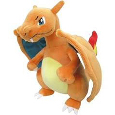 Sanei Boeki Pokemon All Star Collection plīša lelle Peluche Plüschtier PP95 Charizard Dracaufeu Glurak (S) Augstums 19 cm Japāna