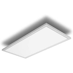 IMPTS LED paneļu plakanā griestu lampa, 30 x 60 cm griestu gaisma 30 W 2600 LM silti balts biroja virtuvei vannas istabai viesistabai