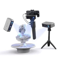 3DMakerpro Seal 3D Scanner for 3D Printer with 0.01mm Accuracy, 24-bit Colour Camera, Up to 10 FPS Scan Speed, Anti-Shake Scan 3D Model Scanner - Luxury Package with Smart Grip