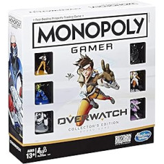 Monopoly Gamer Overwatch Collector's Edition galda spēle 13 gadiem un vecākiem, dāvana Overwatch spēlētājiem