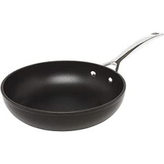 Le Creuset 51101240010002 Nepiedegošs alumīnija, augsts pannas diametrs 24 cm Piemērots visām plīts virsmām, ieskaitot indukcijas plītis, antracīts/sudrabs