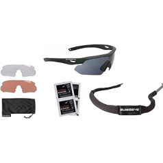 blntackle76 Swiss Eye® taktiniai akiniai, balistiniai apsauginiai akiniai, šaudymo akiniai, sportiniai akiniai, keičiami lęšiai, dėklas, akinių dirželis ir nerasojančios šluostės, swisseye ® spalvų pasirinkimas