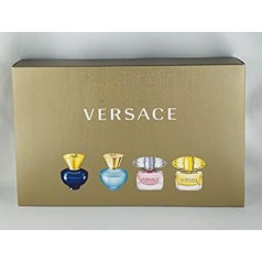 Versace Bright Crystal Versace miniatūru komplekts sievietei, 4 priekšmeti