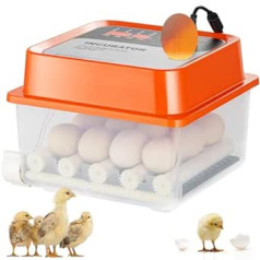 VEVOR kiaušinių inkubatorius 12 dalių Inkubatorius Inkubatorius Automatiškai besisukantis vištienos inkubatorius Kiaušinių inkubatorius Variklio inkubatorius Dviejų maitinimo šaltinių namų inkubatorius plunksnų gyvuliams