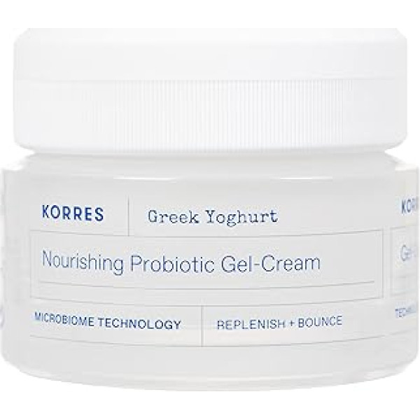 Korres GREEK YOGHURT Barojošs probiotiskais gēla krēms - normālai kombinētai sejas ādai, dermatoloģiski pārbaudīts, 40 ml