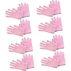 Minkissy 8 пар увлажняющих перчаток сухие руки уход за руками варежки сенсорный экран перчатки руки спа влаги покрытие увлажняющие перчатки те