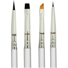 Vertex Eyeliner Brush Set Pencil Liquid - Gel Liner Winged Makeup Brush Small Angle Fixed Angled Wings Kit Black Stamp Pen Pen Stencils Thin Flat Stencil Sharpener Cat's Eye