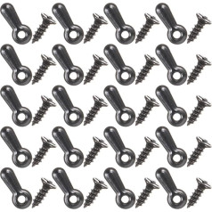 Heallily 200 Pieces Frame Picture Turn Button Picture Frame Hanging Hangers Tablet Frame Locks Lock Lock with Screw for DIY Home Decoration (Golden), black