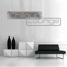 Chillout Lounge - Настенная наклейка Серебро 95 x 25 см