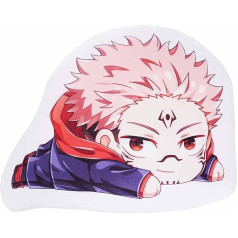 CosplayStudio Jujutsu Kaisen Cuddly Cushion, Dekoratīvs spilvens ar Chibi figūru, 35 x 50 cm, Yuji Itadori motīvs: