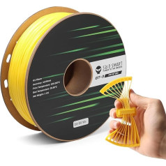 SainSmart TPU filaments 1,75 mm, GT-3 elastīgs 3D printeru filaments ātrdarbīgai drukāšanai 500 mm/s, UV izturīgs, dzeltens, 1 kg spole, izmēru precizitāte +/- 0,04 mm