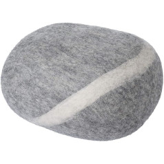 myfelt Carl Felt Pebble Stone Meditācijas spilvens Jogas spilvens Dekoratīvais spilvens Gaiši pelēks apaļš apaļš izmērs S