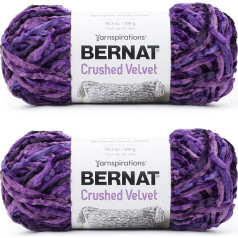 Bernat Crushed Velvet Potent Purple dzija - 2 iepakojumi pa 300g - Poliesters - 5 Bulky - 300m - Adīšana / Tamborēšana