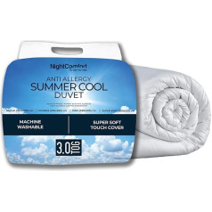 Sega Night Comfort Summer Cool Duvet/Quilt Microfibre Soft Touch 1,5/3 Tog Hollowfibre Duvet/Summer Breeze Duvet Extra Light (3 Tog, King)