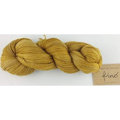 Manos Del Uruguay Silk Blend Fino 419 Brass Button, 100 g, vilna ar zīdu adīšanai un tamborēšanai, Merino zīda maisījums, krāsots ar rokām, ar krāsu gradientu