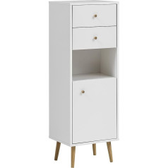 Schildmeyer Jonte Highboard 148439 Koka kompozītmateriālu balta matēta 40,5 x 33 x 118,9 cm