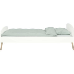 Hoppekids Group Softline bērnu vienguļamā gulta MDF balta 90 x 200 cm