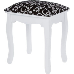 Elbmöbel Stool Stool Dressing Stool Wooden Stool in White Black Dressing Table Stool Piano Stool