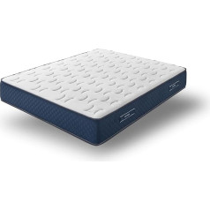 Dupen Compac Visco Spring Memory Foam Air Dream Augsta blīvuma dabīgās kokvilnas, pārstrādātas dabīgās vilnas sieviešu elastīgs audums Liels luksus 140 x 200 cm