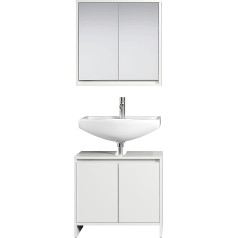 Trendteam Smart Living - Bathroom Combination Bathroom Furniture - Bathroom - Basix - Dimensions (W x H x D) 60 x 164 x 28 cm - Colour: White - 170901601