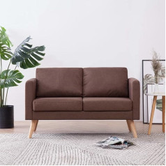 Mogou 2 Seater Sofa Bed Sofa Bed Couch With Sleep Function Sofa Bed Sofa Bed Sofa Bed Brown Fabric