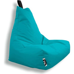 Patch Home Bean Bag atpūtas krēsls spēļu sēdekļa spilvens ar Zip gatavs pildījums (XXL ar Zip, tirkīza)