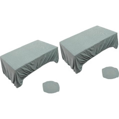 Amosfun Комплект из 2 чехлов для дивана, двусторонняя подушка-протектор, чехол для шезлонга, чехол для диванной подушки, эластичная защита дива