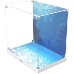 ALiquid Acrylic Display Case for Lego Arielle's Royal Shell 43225, 3 mm Acrylic Display Case for Lego 43225 (Not Included Clamping Blocks Set)