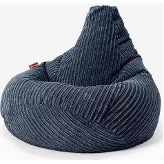 Lounge Pug , Spēļu Bean Bag krēsls Cord Navy Blue