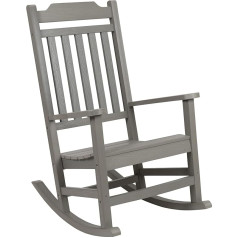 Flash Furniture Winston All Weather šūpuļkrēsls Polyresin Grey Single