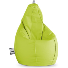 Happers Mākslīgās ādas iekštelpu pupiņu maiss Pear Green XXL