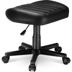 Eureka Ergonomic Regulējams augstums, ergonomisks biroja krēsls, krēsls ar neslīdošo pamatni, 360° rotējošs krēsls, sēdekļa augstums 35-43 cm