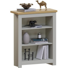 Vida Designs Biroja grāmatu plaukti MDF kokskaidu plātnes un melamīna finieris Grey Standard