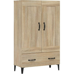 Vidaxl Highboard Kumodes Kumode kumodes skapis Sānu skapis Daudzfunkcionāls skapis Augsts skapis Augsts skapis Stāvgalds Sonoma ozols 70 x 31 x 115 cm Koks Materiāls Koks