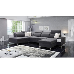 Im Sofa XXL Living Room Couch Living Room Landscape U-Shape Deos VI Left/Right Choice of Colours Top Quality